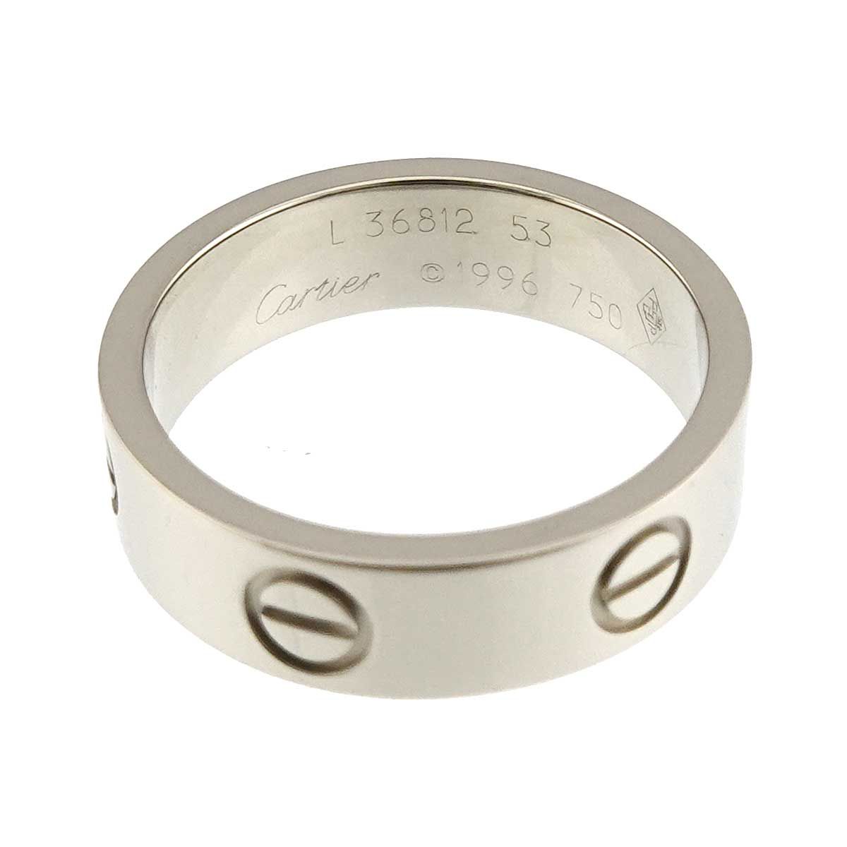 Cartier Love Classic 53 Ring 18k WG White Gold 750 — view 3