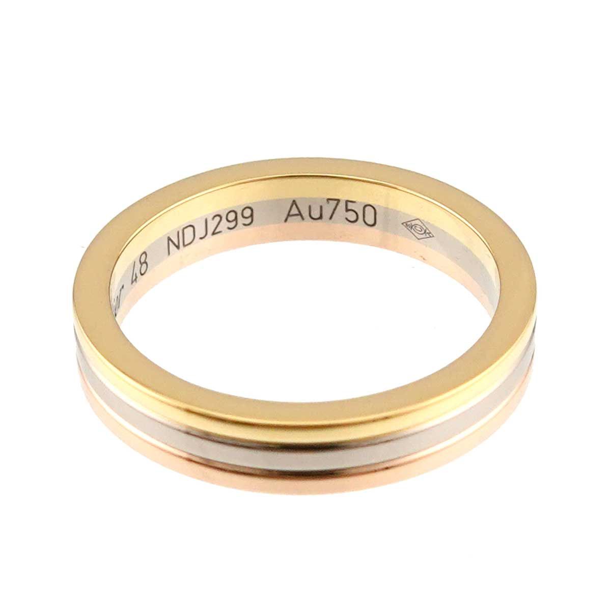 Cartier Vendome 48 Ring 18k YG WG PG Suri Gold Colors 750 Certificate — view 4
