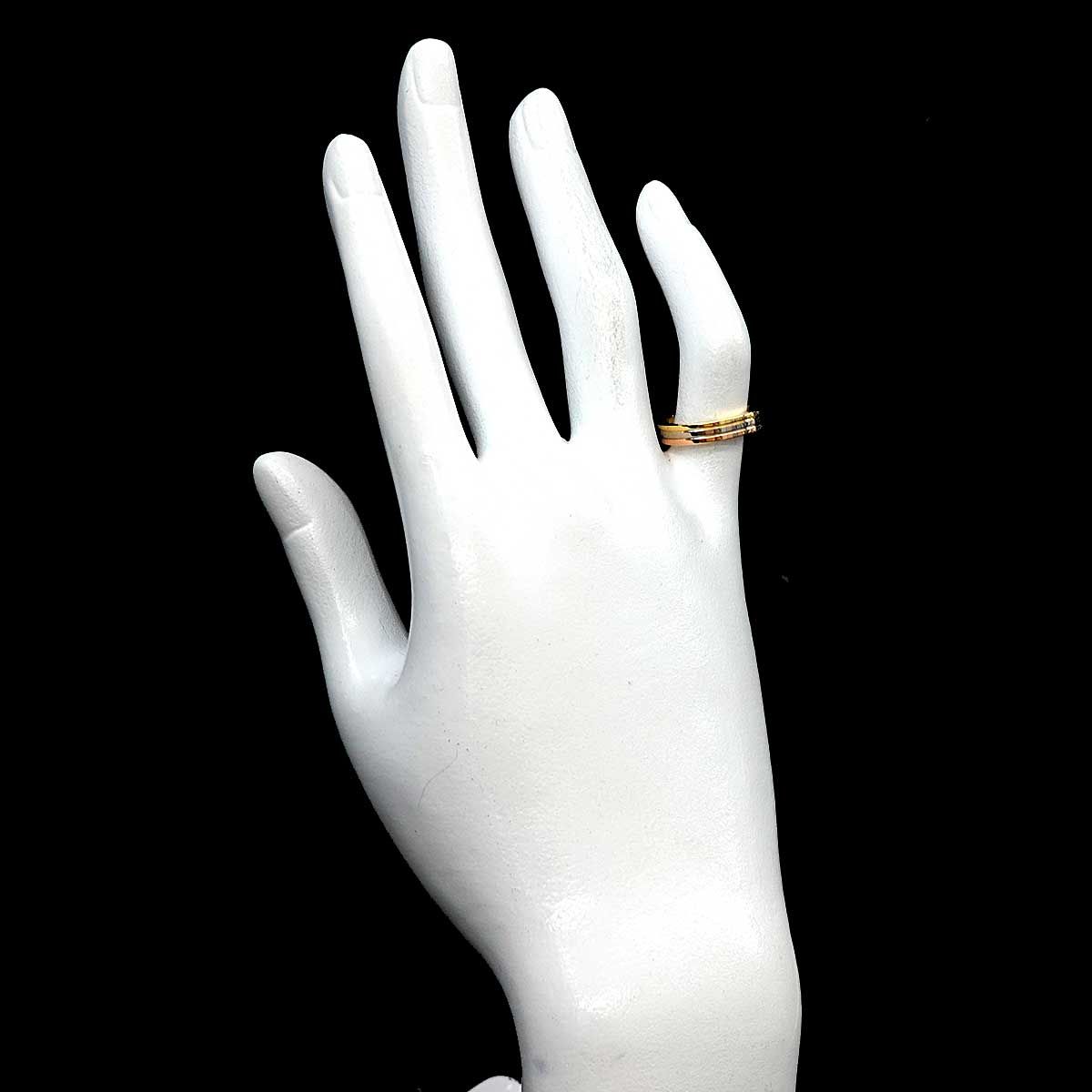 Cartier Vendome 48 Ring 18k YG WG PG Suri Gold Colors 750 Certificate — view 7