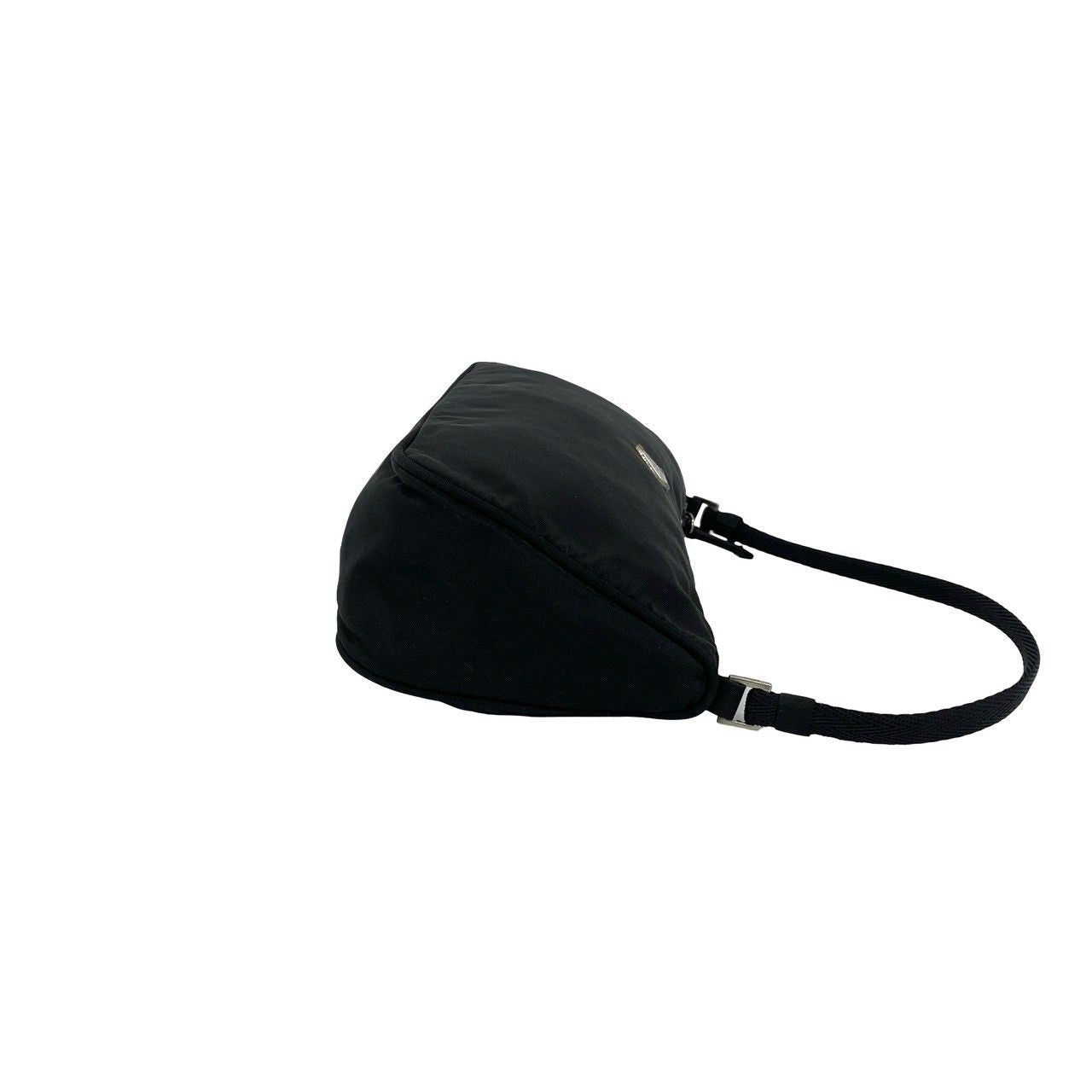 Prada Tessuto Nylon Mini Pouch Shoulder Bag Black — view 6