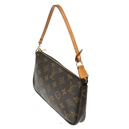Louis Vuitton Pochette Handbag Brown Monogram Leather — view 2