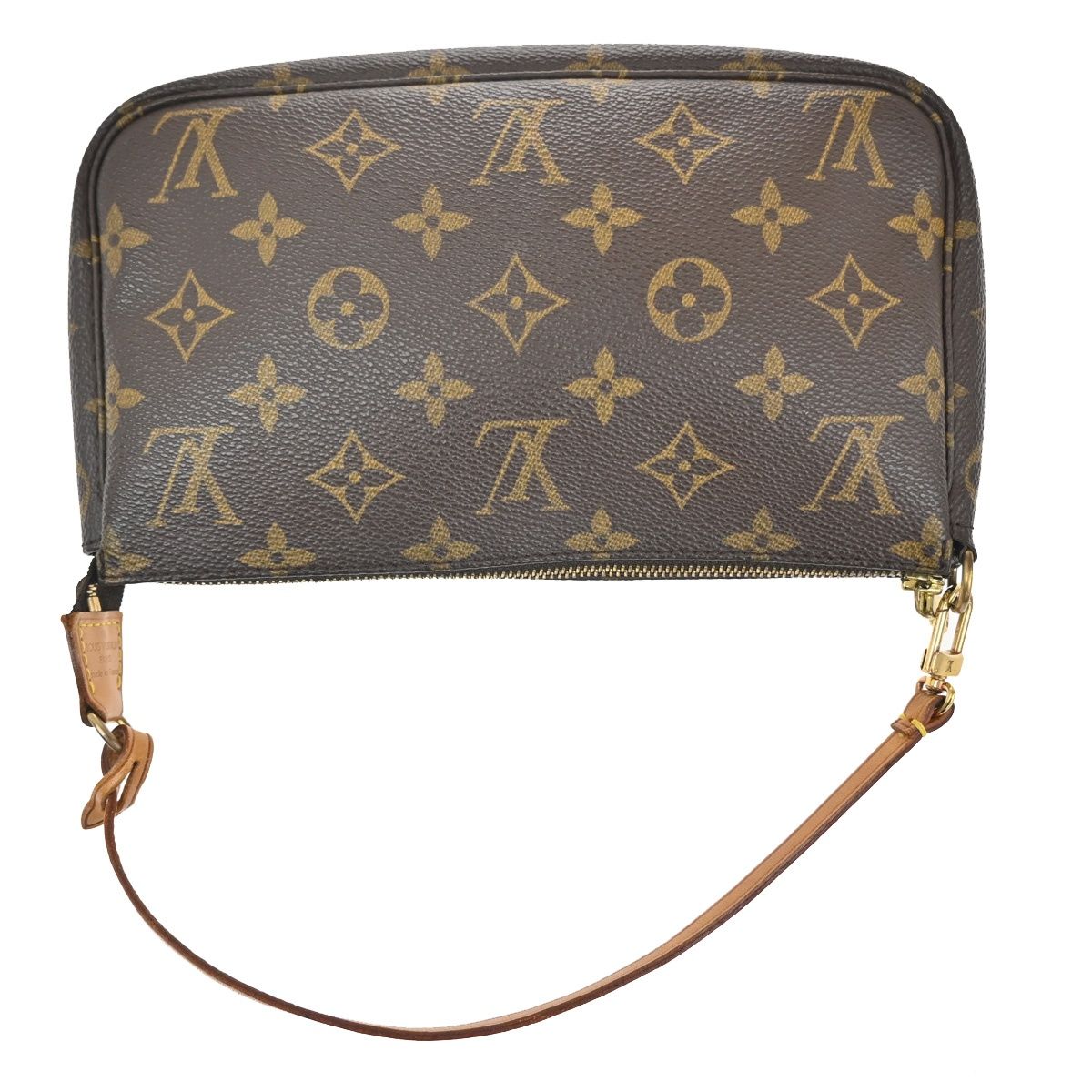 Louis Vuitton Pochette Handbag Brown Monogram Leather — view 5