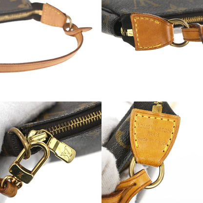 Louis Vuitton Pochette Handbag Brown Monogram Leather — view 9