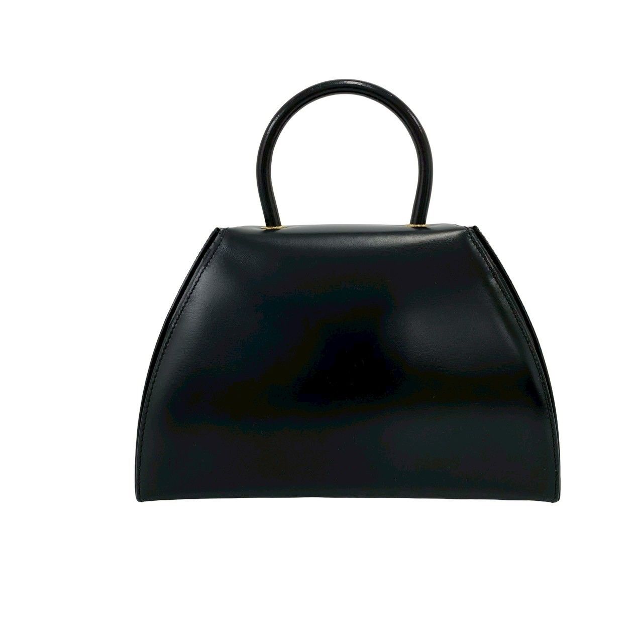 Loewe Vintage Anagram Logo Calf Leather Handbag Mini Tote Black — view 3