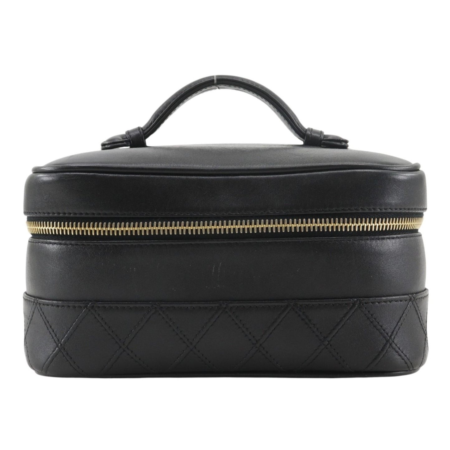 Chanel Bicolor Pouch Calf Black Vanity