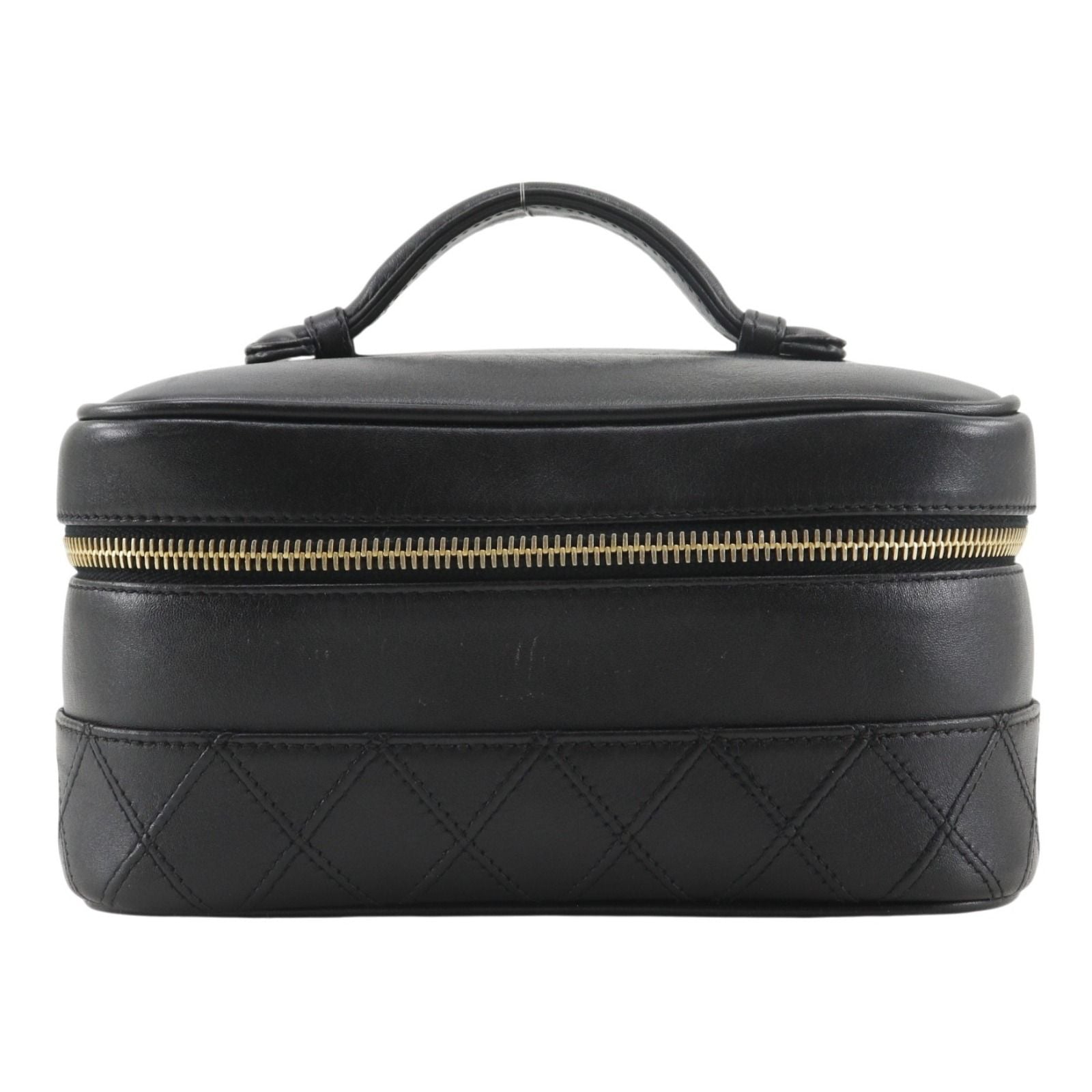 Chanel Bicolor Pouch Calf Black Vanity