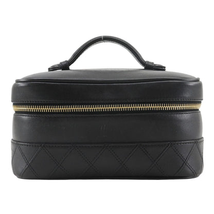 Chanel Bicolor Pouch Calf Black Vanity