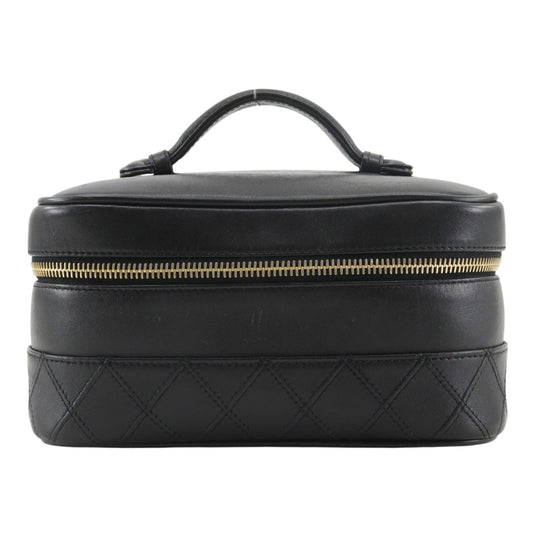Chanel Bicolor Pouch Calf Black Vanity