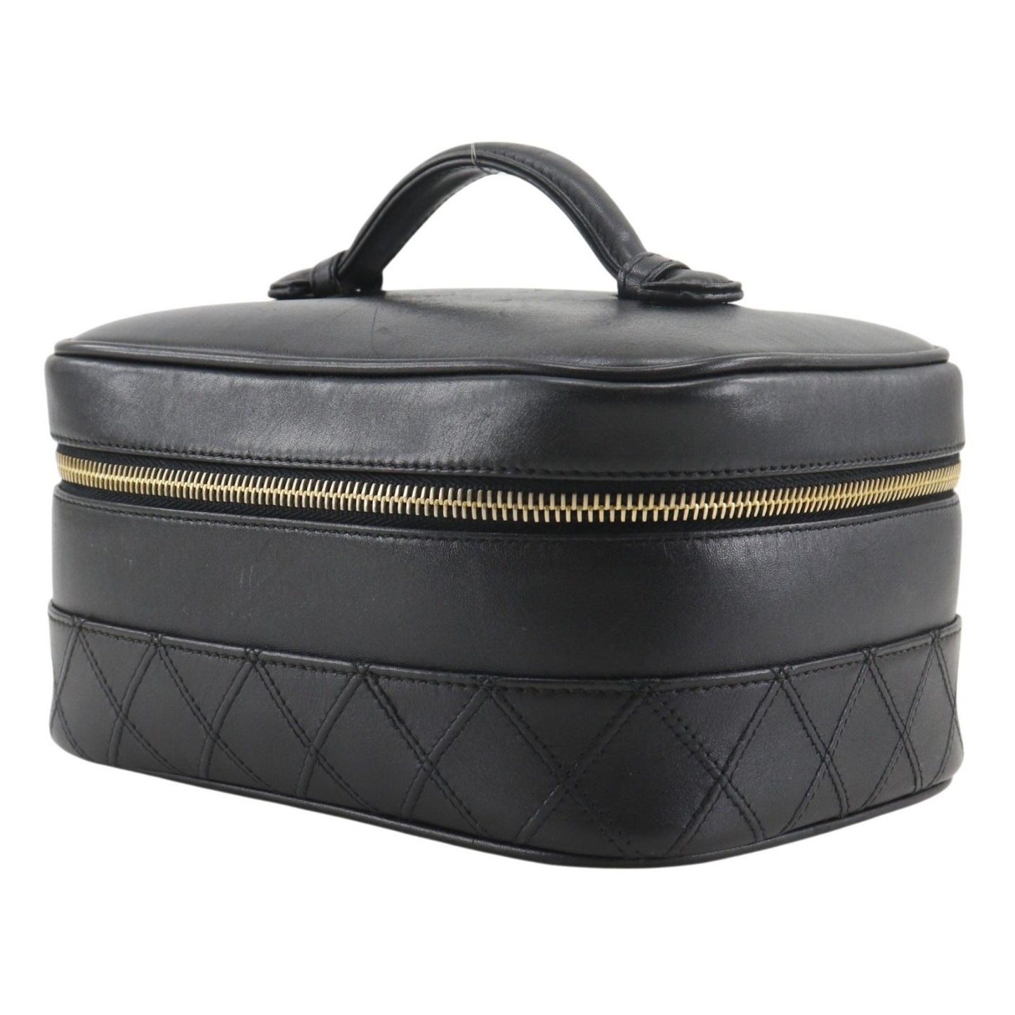 Chanel Bicolor Pouch Calf Black Vanity — view 2