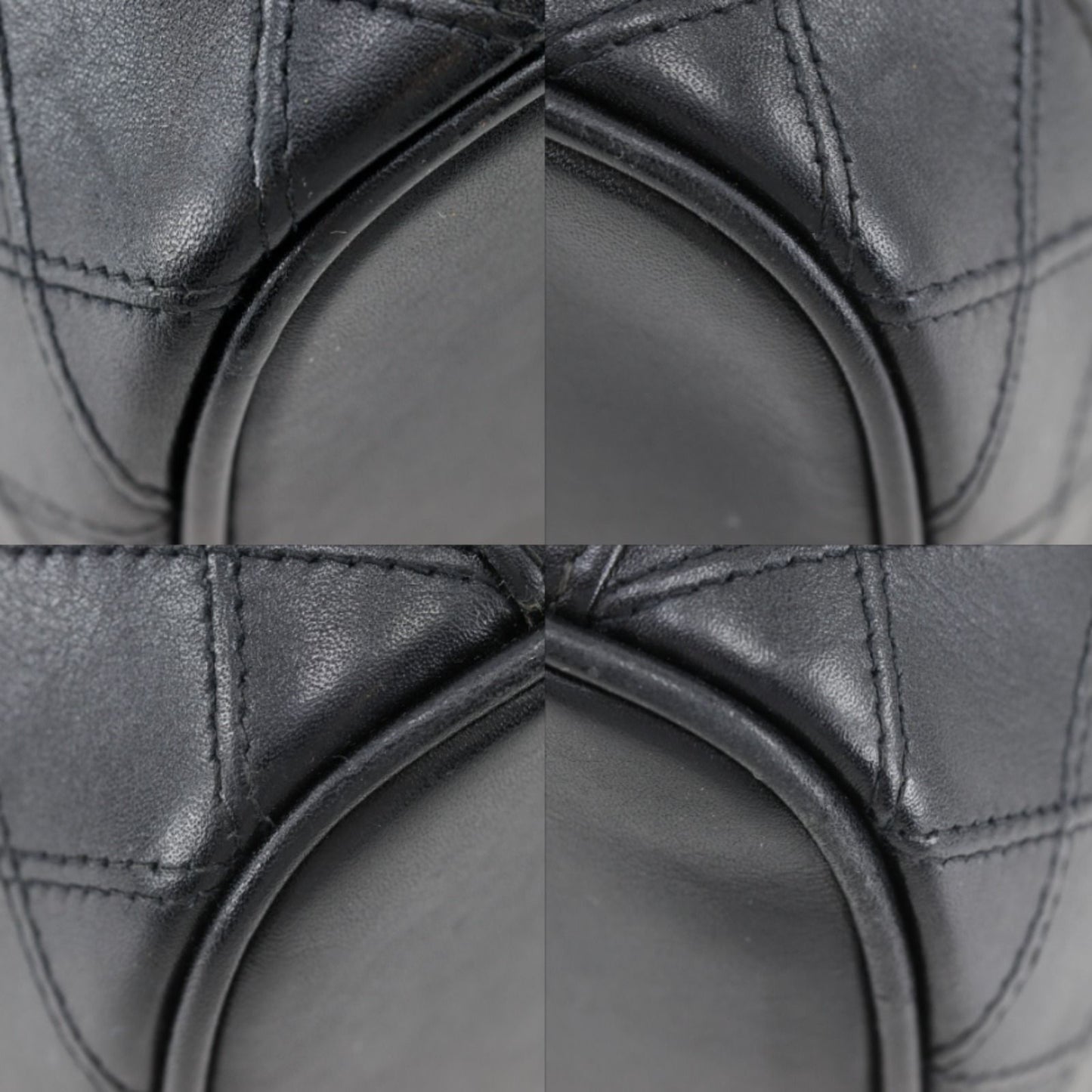 Chanel Bicolor Pouch Calf Black Vanity — view 5