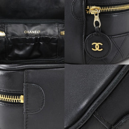 Chanel Bicolor Pouch Calf Black Vanity — view 9