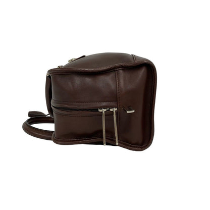 Loewe Amazona 28 Anagram Log Leather Mini Boston Bag with Key Brown — view 5