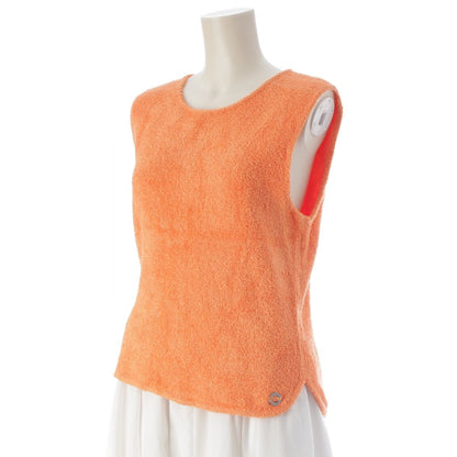 Chanel Pile Cardigan Tank Top Ensemble Top Set Orange 46 — view 5