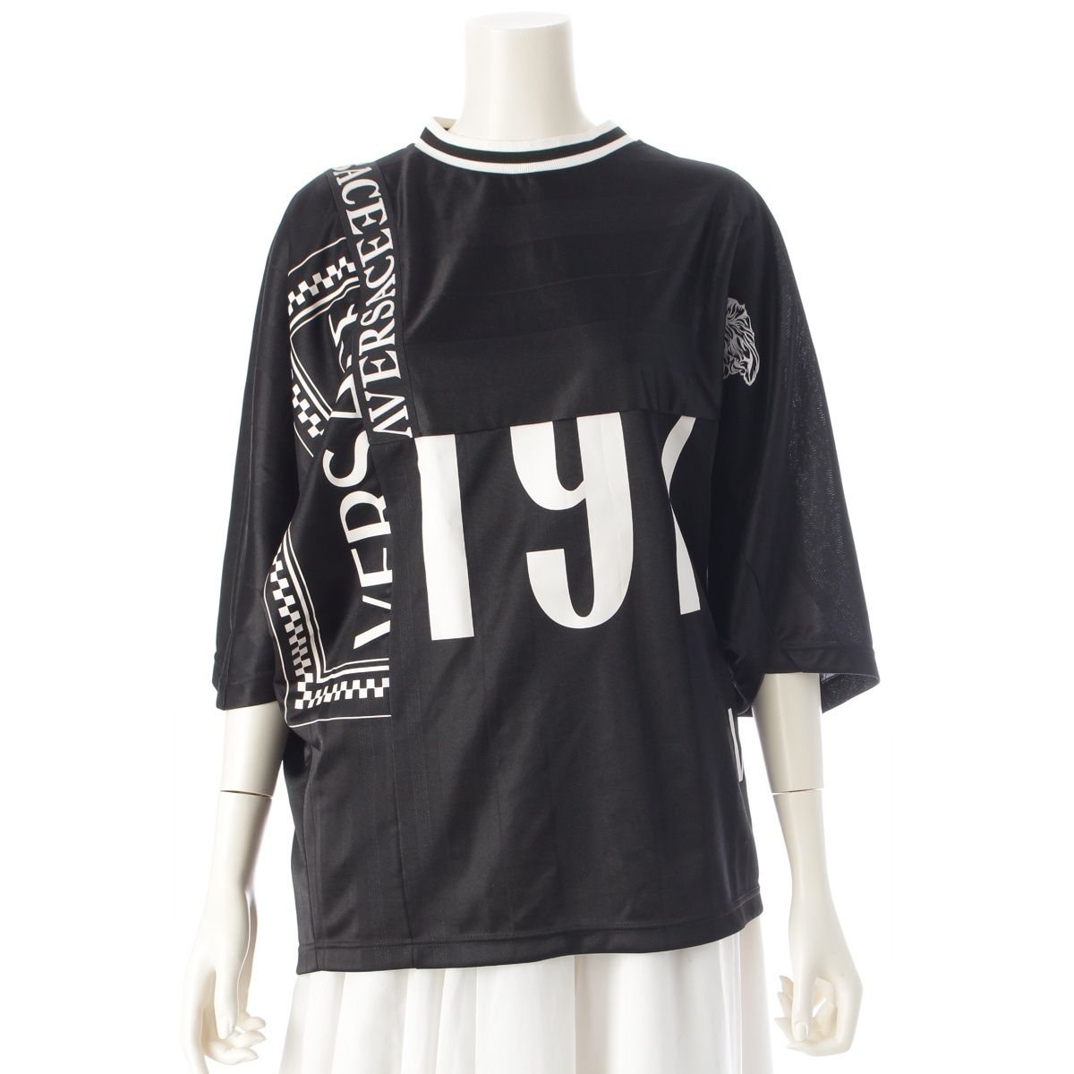 Versace Logo Contrast T-Shirt