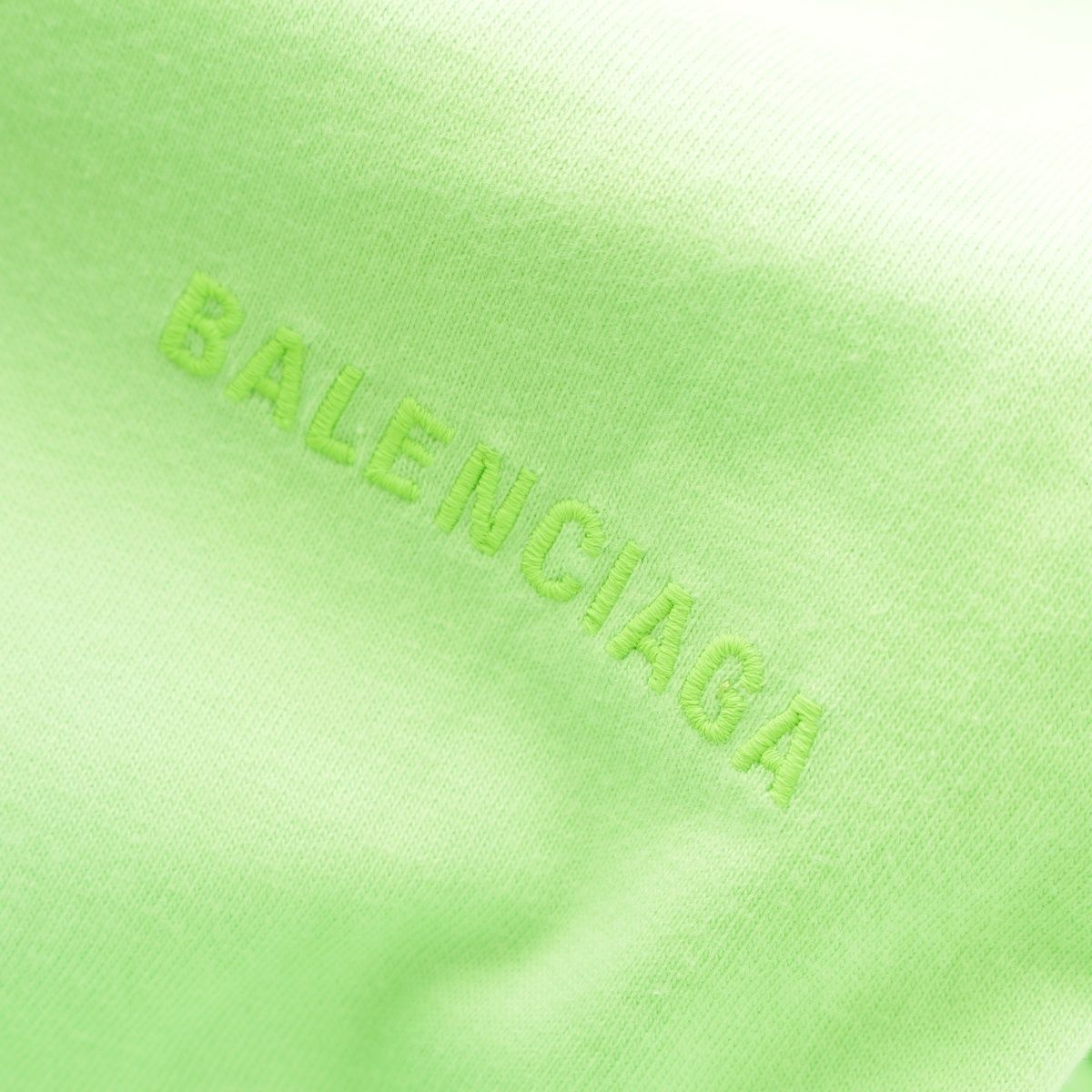 Balenciaga Cotton Back Print Oversize Short Sleeve T-Shirt Light Green XS — view 8