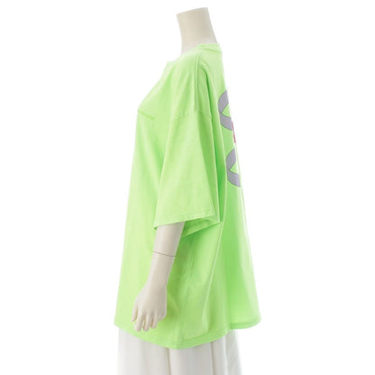 Balenciaga Cotton Back Print Oversize Short Sleeve T-Shirt Light Green XS — view 4