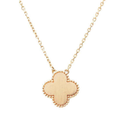 Van Cleef & Arpels Vintage Alhambra Diamond Shell Holiday Limited Necklace 18k — view 2