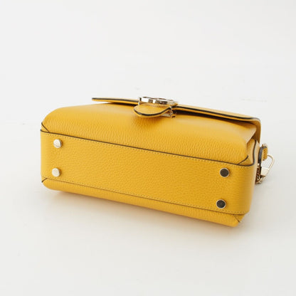 Gucci Interlocking Top Handle 2-Way Chain Shoulder Handbag Yellow — view 5