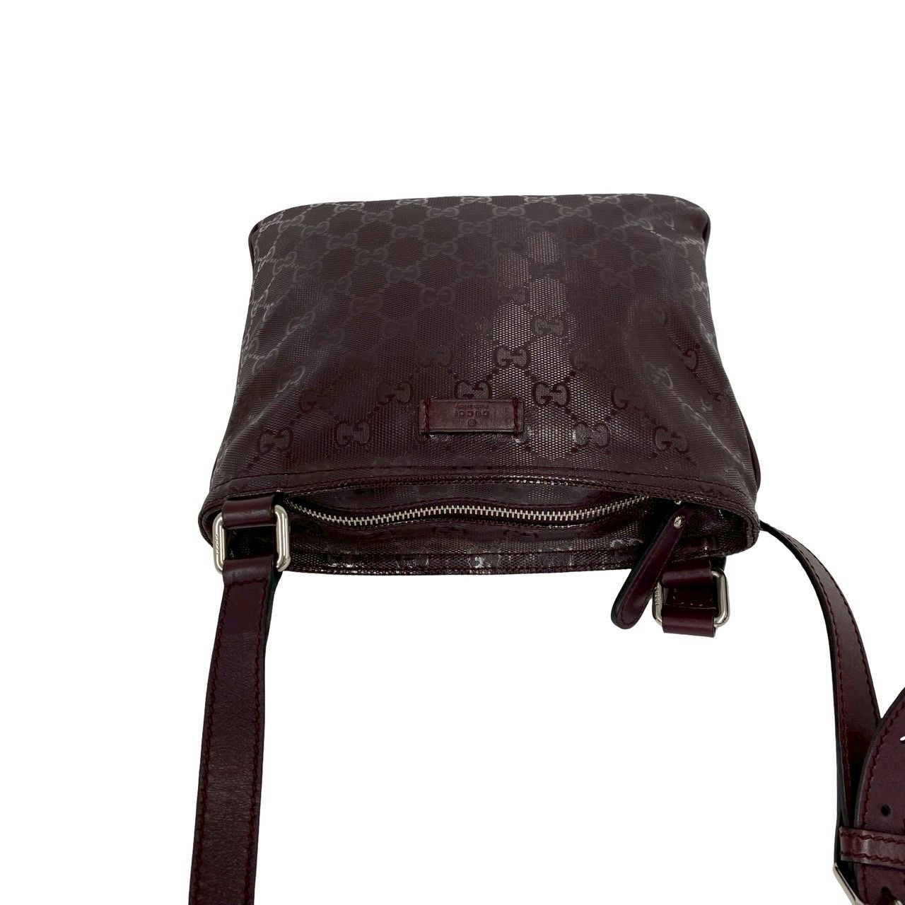 Gucci GG Supreme Logo All Over Pattern Leather Mini Shoulder Bag Pochette — view 4