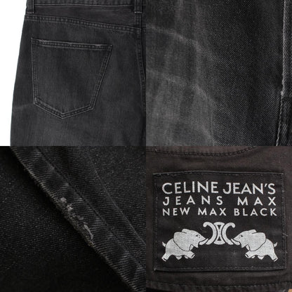 Celine New Max Loose Fit Denim Pants Black 32 — view 9