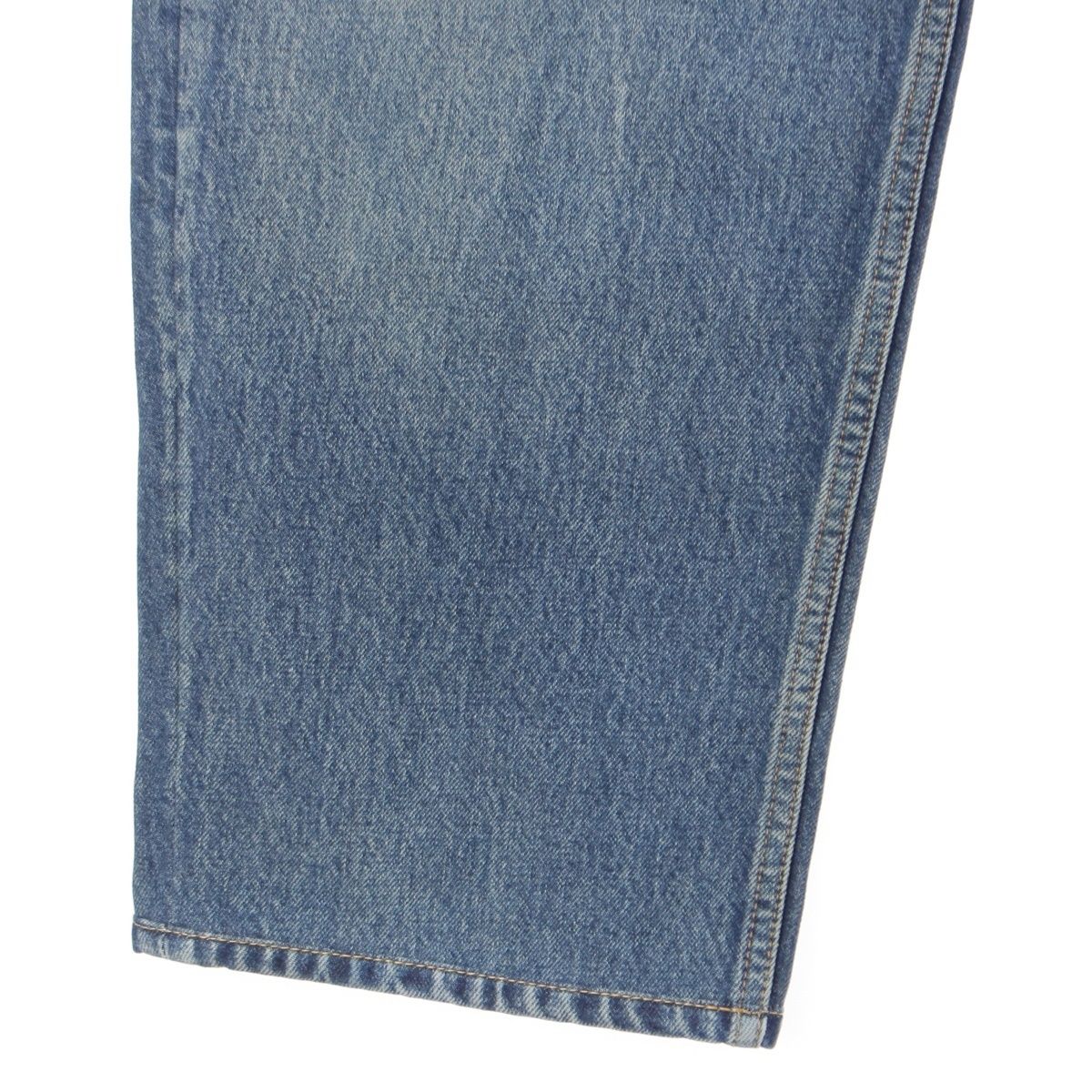 Saint Laurent Cotton Tapered High Rise Jeans Afzorati Washed Denim Pants Blue 32 — view 5