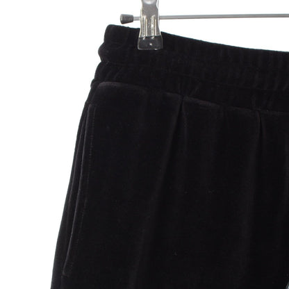Celine Velvet Logo Embroidery Carriage Loose Lounge Pants Easy Black — view 8