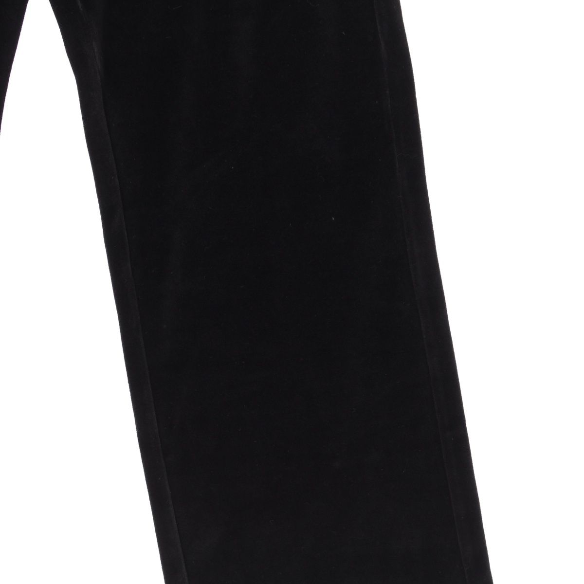 Celine Velvet Logo Embroidery Carriage Loose Lounge Pants Easy Black — view 4