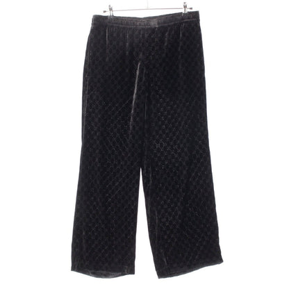Gucci GG Velvet All Over Pattern Track Pants Easy Black
