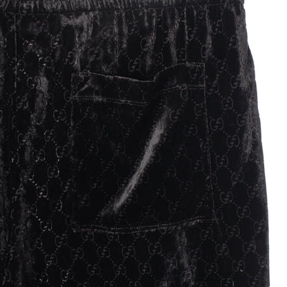 Gucci GG Velvet All Over Pattern Track Pants Easy Black — view 8