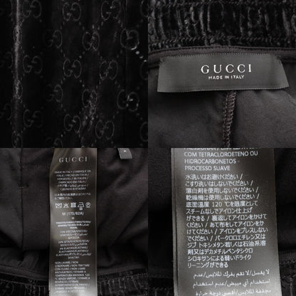 Gucci GG Velvet All Over Pattern Track Pants Easy Black — view 9