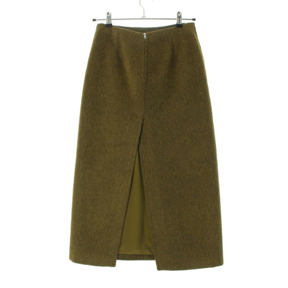 Gucci Mohair Wool Nylon Skirt Moss Green Multicolor 38 — view 2