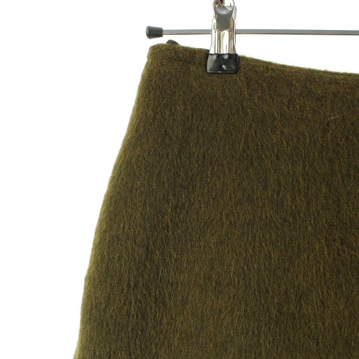 Gucci Mohair Wool Nylon Skirt Moss Green Multicolor 38 — view 4