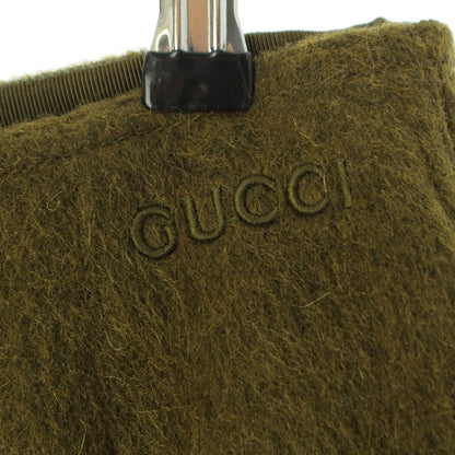 Gucci Mohair Wool Nylon Skirt Moss Green Multicolor 38 — view 6