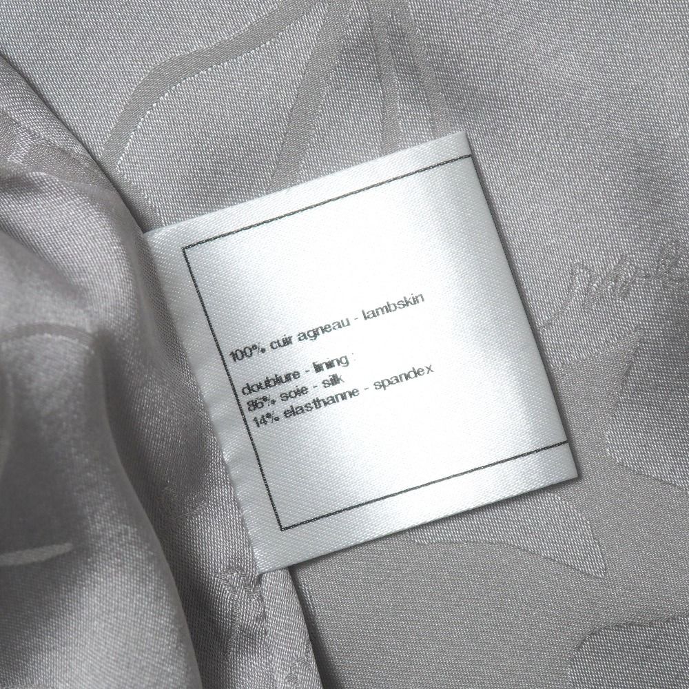 Chanel Blouse 38 Lambskin Short Sleeve — view 7
