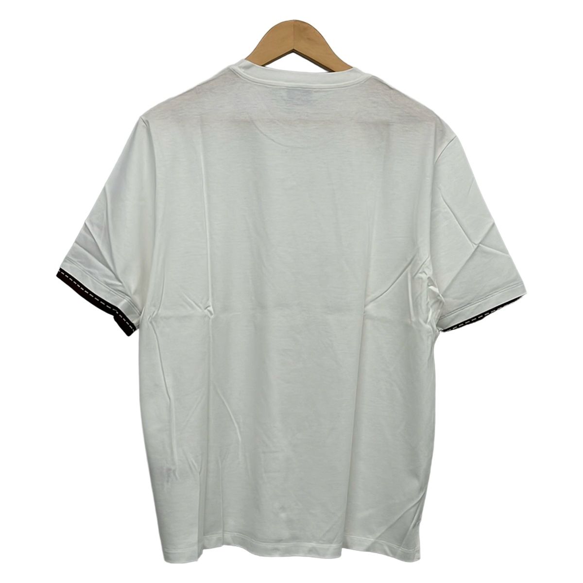 Hermes Short Sleeve T-Shirt M White Bordeaux Crew — view 2