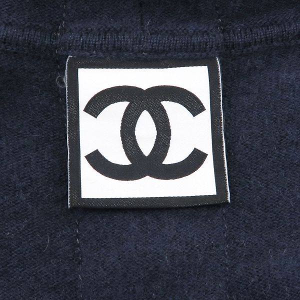 Chanel Long Cardigan Navy — view 8