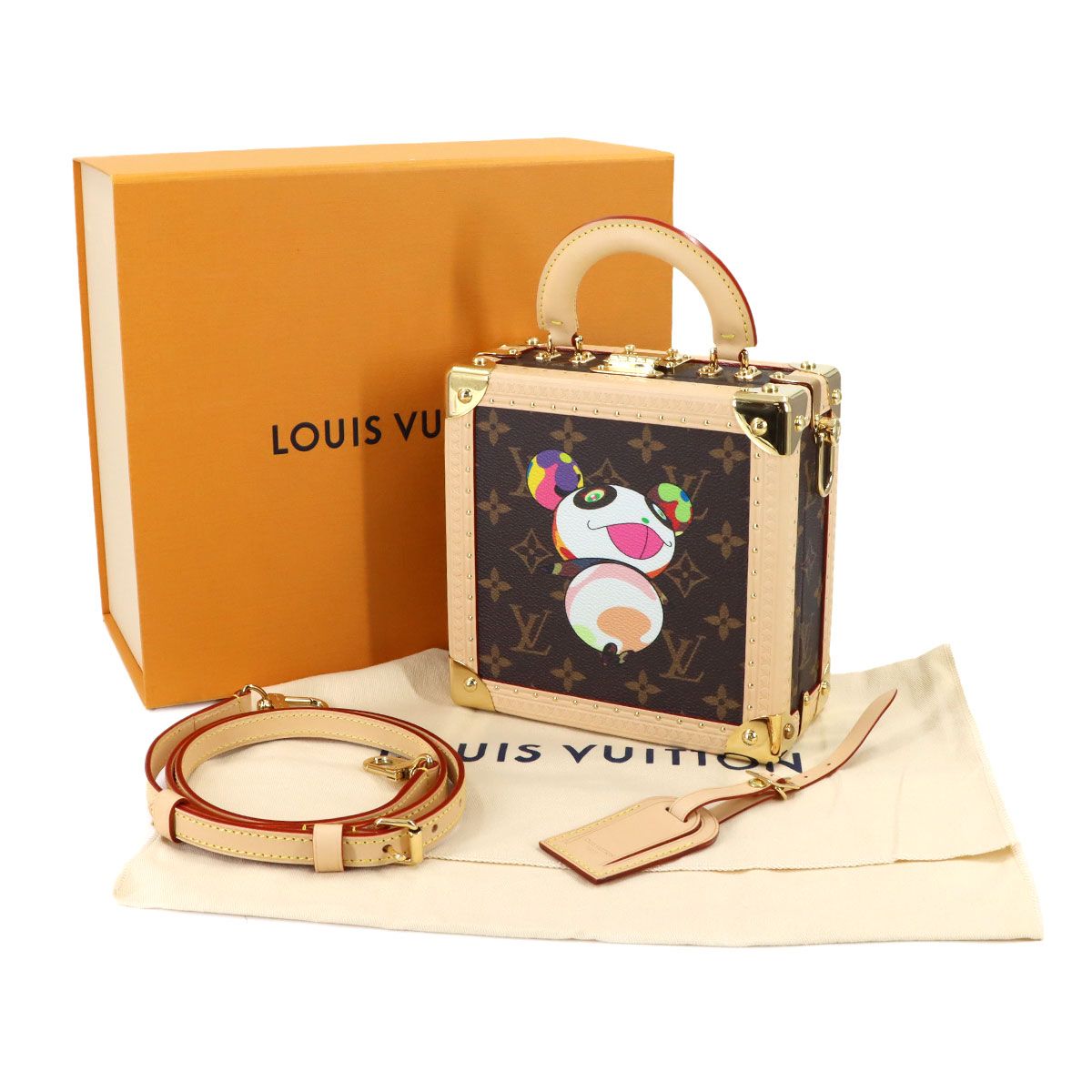 Louis Vuitton LV Xtm Monogram Panda Mini Square Trunk 2-Way Hand Bag Takashi — view 2