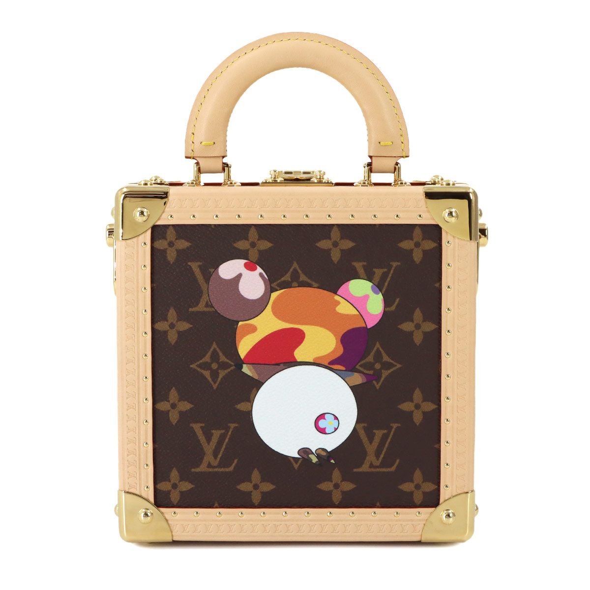 Louis Vuitton LV Xtm Monogram Panda Mini Square Trunk 2-Way Hand Bag Takashi — view 3
