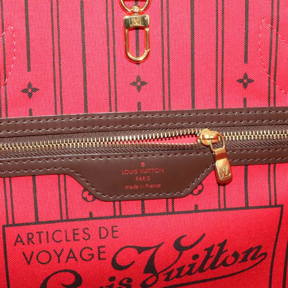 Louis Vuitton Damier Neverfull PM Tote Ebene Brown — view 9