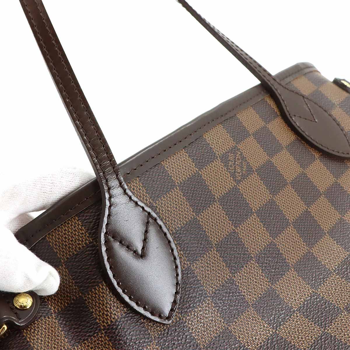 Louis Vuitton Damier Neverfull PM Tote Ebene Brown — view 8