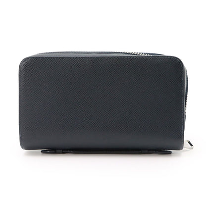 Louis Vuitton Taiga Zippy XL Zip Around Wallet Leather Blue Marine — view 2