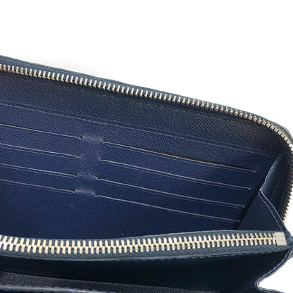 Louis Vuitton Taiga Zippy XL Zip Around Wallet Leather Blue Marine — view 9