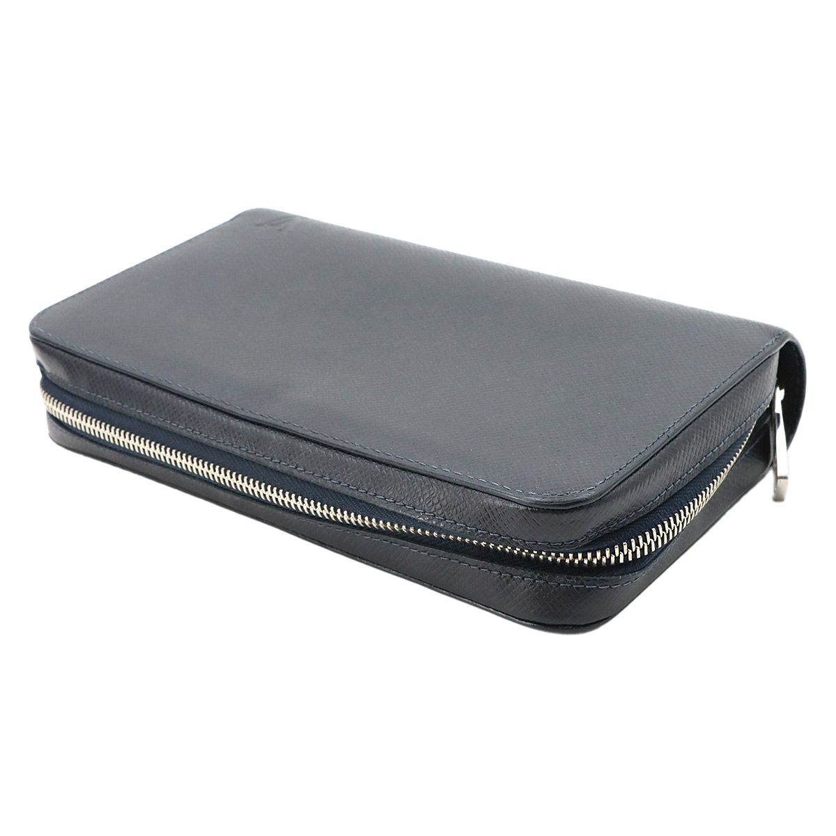 Louis Vuitton Taiga Zippy XL Zip Around Wallet Leather Blue Marine — view 3