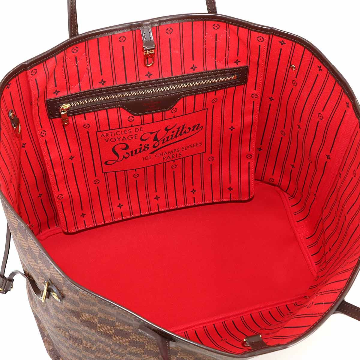 Louis Vuitton Damier Neverfull GM Tote Ebene Cerise Gold — view 6
