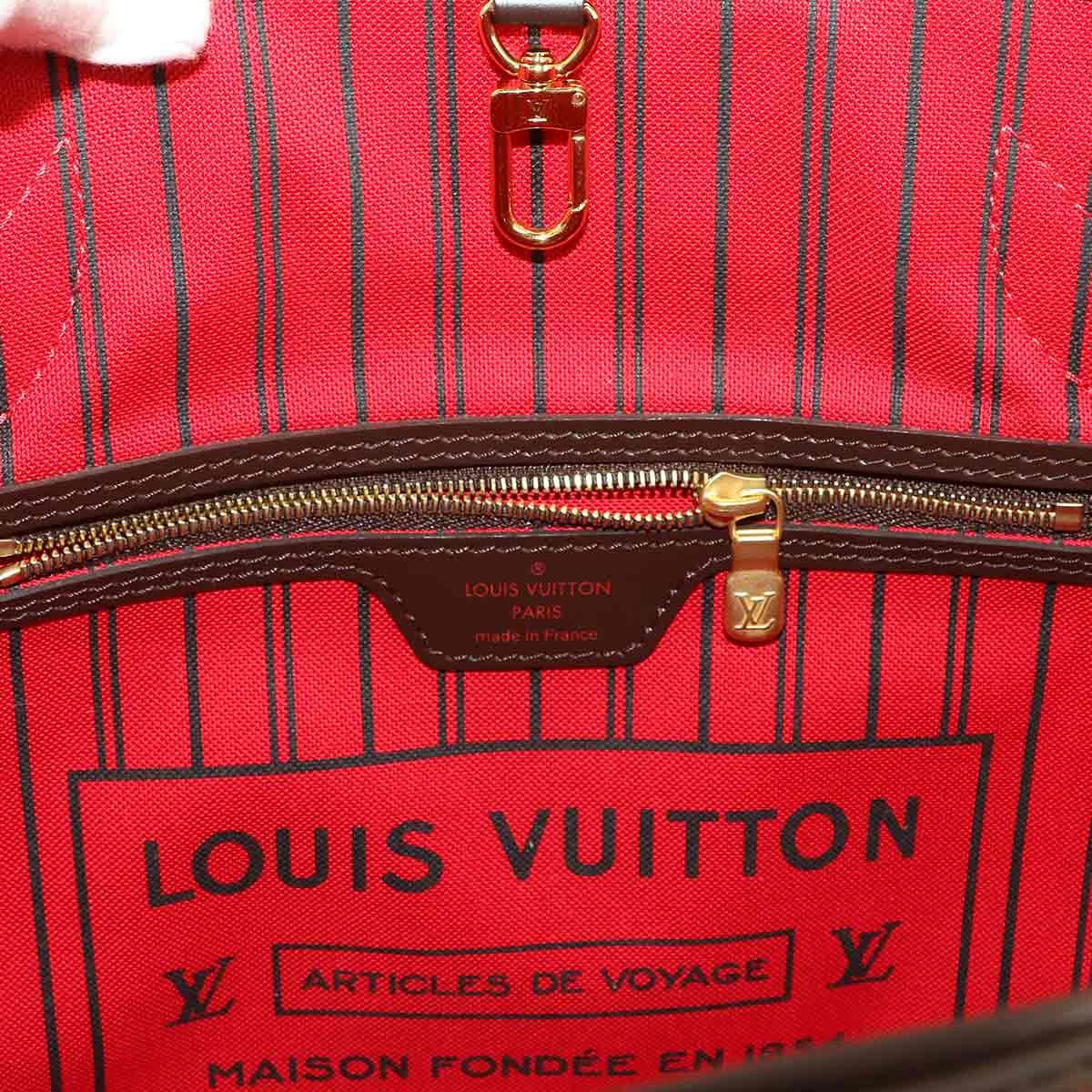 Louis Vuitton Damier Neverfull PM Tote Ebene Gold Brown — view 7