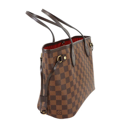 Louis Vuitton Damier Neverfull PM Tote Ebene Gold Brown — view 3
