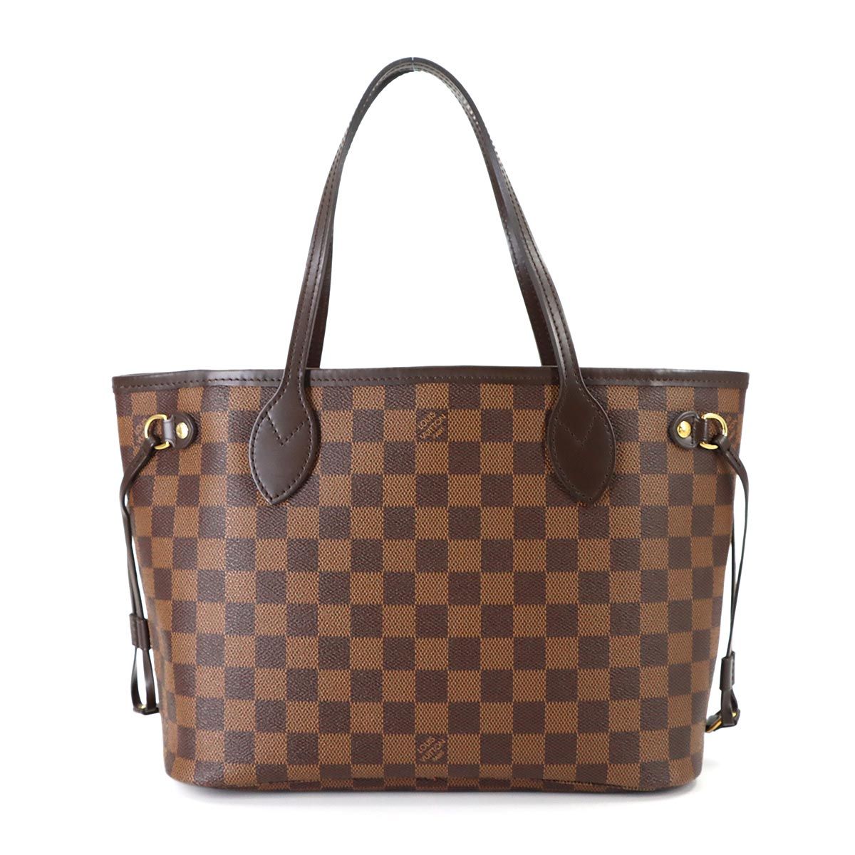 Louis Vuitton Damier Neverfull PM Tote Ebene Gold Brown — view 2