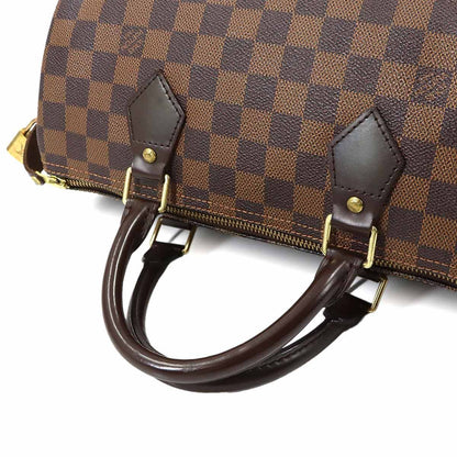 Louis Vuitton Damier Speedy 30 Hand Bag Ebene Brown Gold — view 5