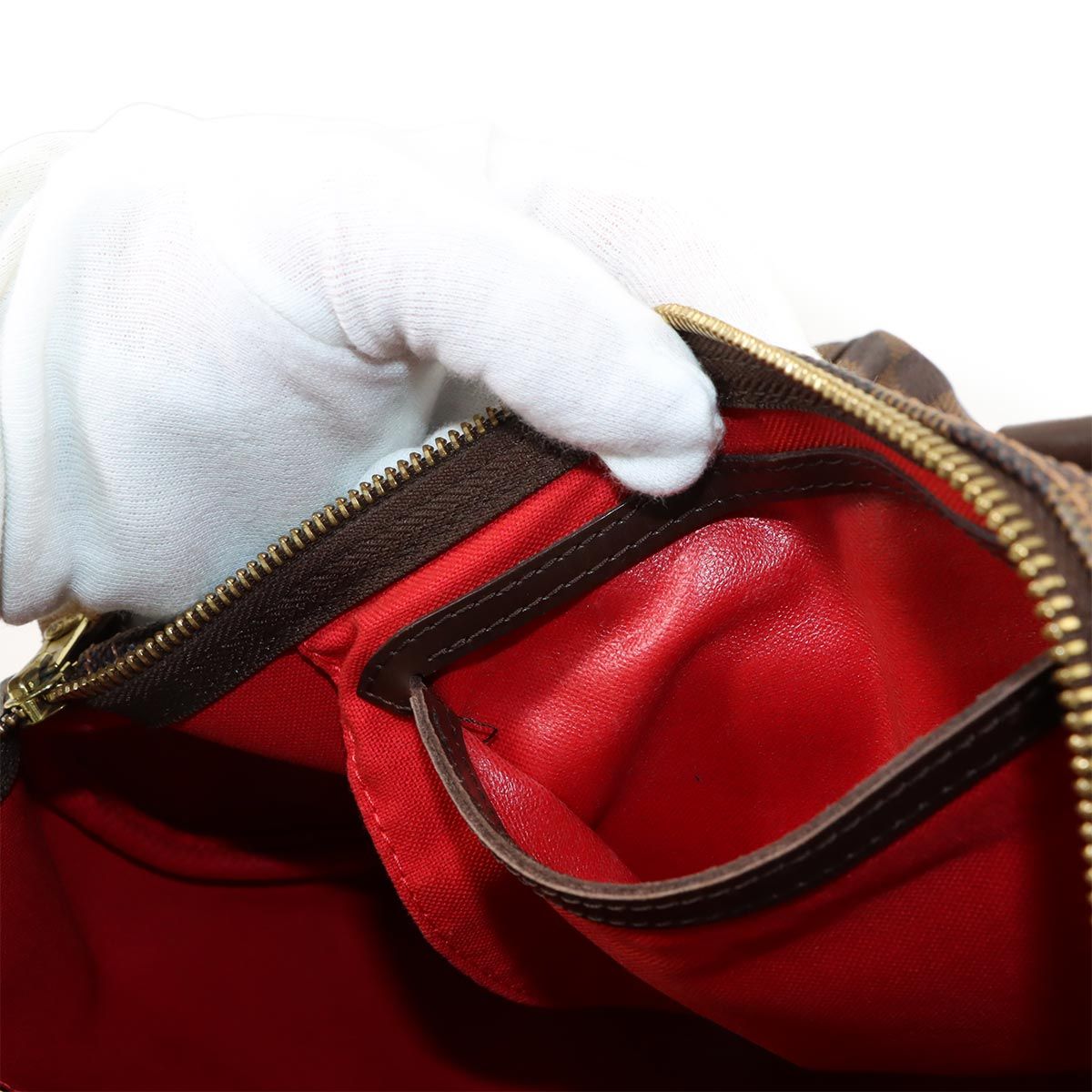 Louis Vuitton Damier Speedy 30 Hand Bag Ebene Brown Gold — view 8