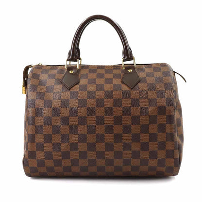 Louis Vuitton Damier Speedy 30 Hand Bag Ebene Brown Gold — view 2